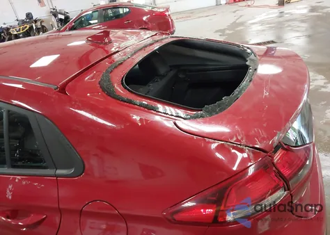 2019 Hyundai Ioniq Hybrid Blue from USA, damaged, VIN KMHC65LC7KU180230